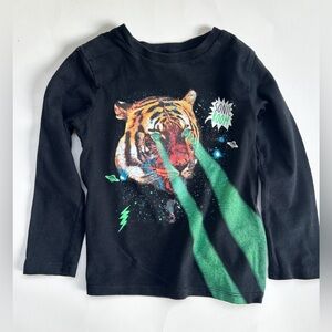 H&M tiger print long sleeve shirt /2-4 boy